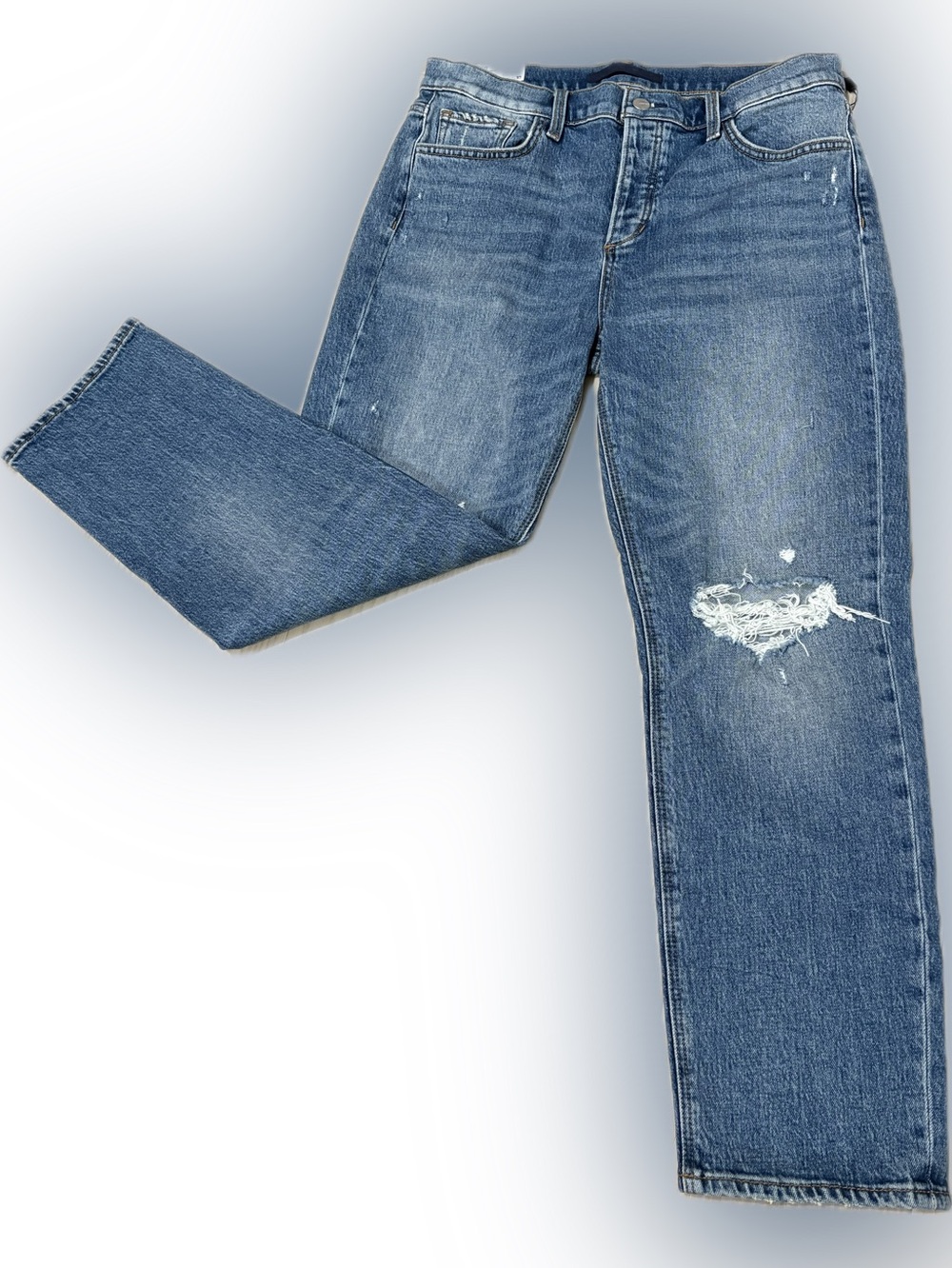 NWT Joe’s Jeans The Scout Mid Rise Slim Boyfriend Timeless Destruct size 29